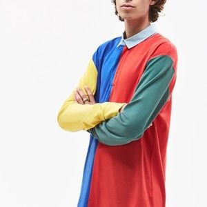 PacSun Colorblock Long Sleeve Polo